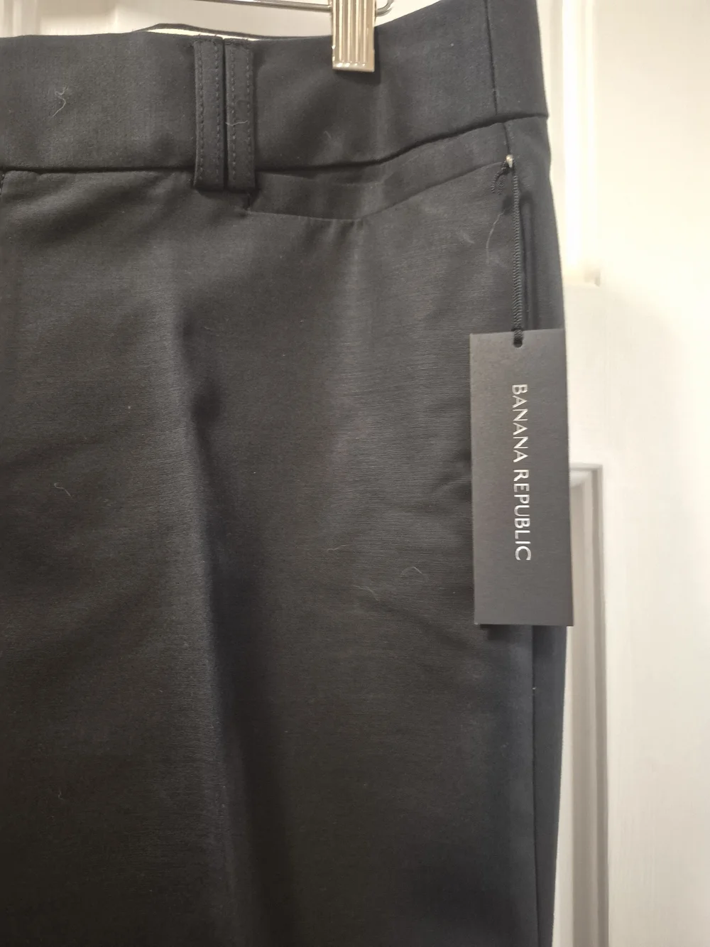 Banana Republic NWT Martin Fit Women’s Black Pants, Sz 12 P